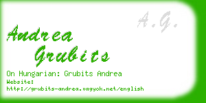 andrea grubits business card